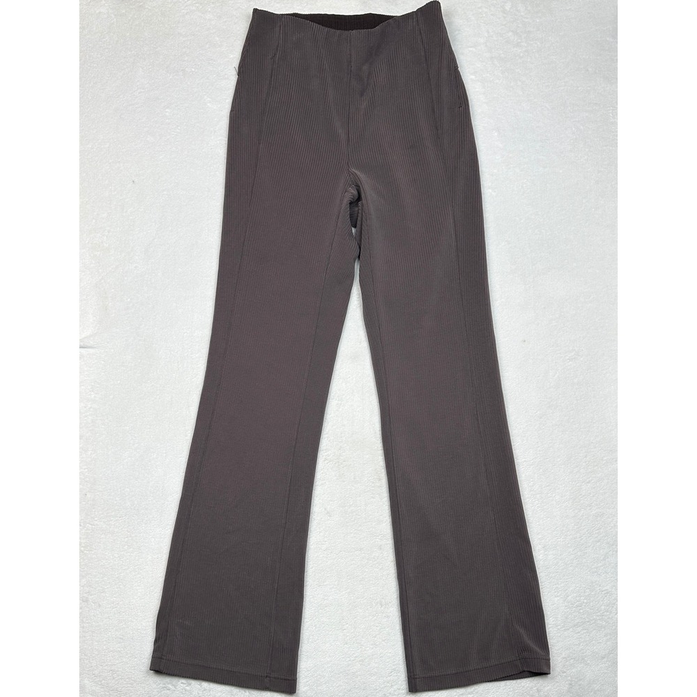 Lululemon Groove Super High-Rise Flared Pant Ribbed Espresso Brown Size 6